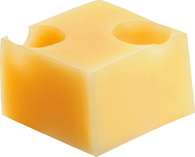 Cube of cheese